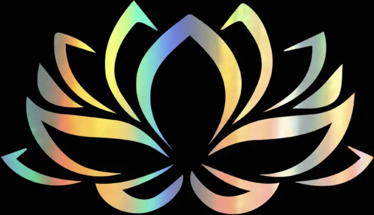 Wellness-House | Auto Sticker Lotus Reflection | Bumpersticker | Autosticker | Afmeting 20 x 12,5 CM | Lotus Sticker | Lotusbloem Sticker | Transparant | Reflecterend | Laptopsticker | Wandsticker | Scootersticker | Zen